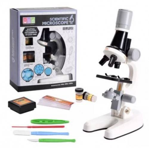 Детский настольный микроскоп с набором для исследований Scientific Microscope